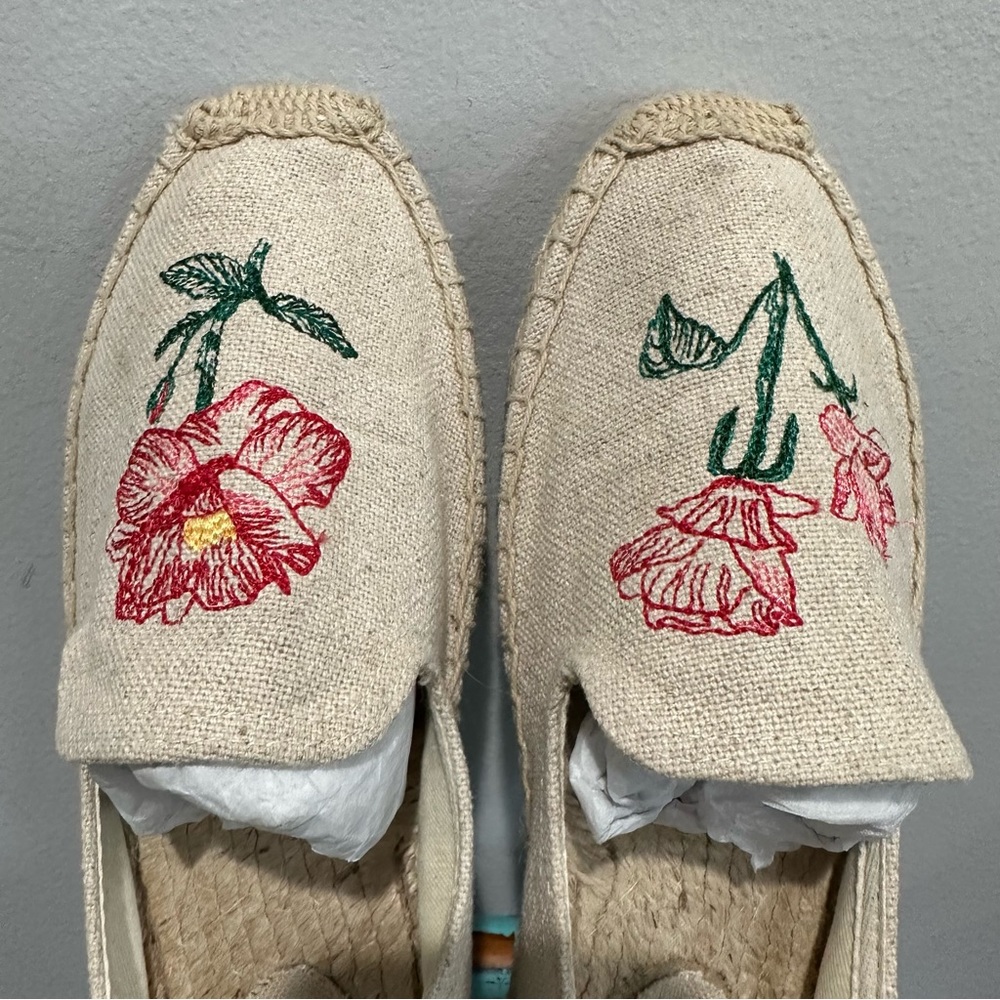 Soludos Floral Espadrilles Size 10 - Picture 10 of 10